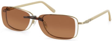 Puccini PCO-251-53 Prescription Glasses & Polarised Clip-on in Gold