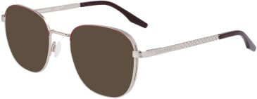 Converse CV1013 sunglasses in Satin Silver/Bordeaux