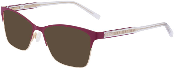 DKNY DK3008 sunglasses in Plum/Gold