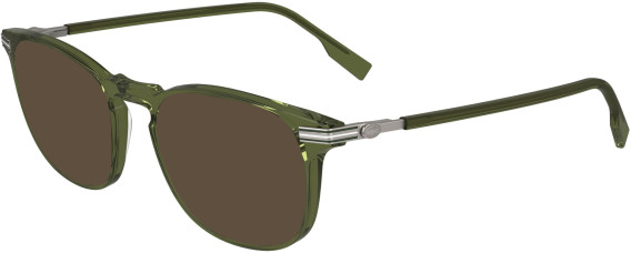 Lacoste L2954 sunglasses in Transparent Khaki