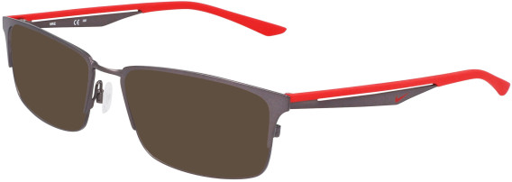 Nike NIKE 4315 sunglasses in Satin Gunmetal/University Red