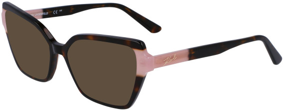 Karl Lagerfeld KL6131 sunglasses in Dark Tortoise/Rose
