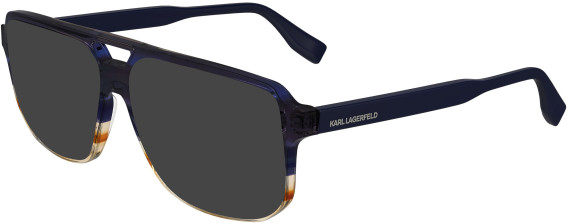 Karl Lagerfeld KL6156 sunglasses in Blue/Striped Brown