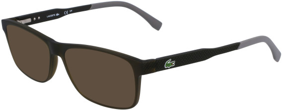 Lacoste L2876-53 sunglasses in Transparent Khaki
