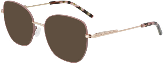 DKNY DK1034 sunglasses in Taupe/Rose Gold