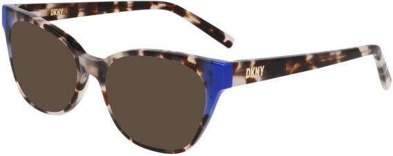 DKNY DK5058 sunglasses in Bone Tortoise/Cobalt