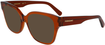 FERRAGAMO SF2952N sunglasses in Transparent Caramel