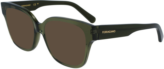 FERRAGAMO SF2952N sunglasses in Transparent Khaki
