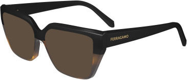 FERRAGAMO SF2971 sunglasses in Black/Tortoise