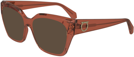FERRAGAMO SF2983 sunglasses in Transparent Rust