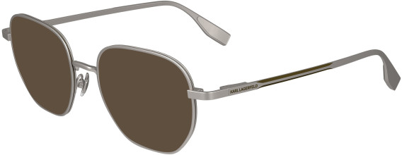 Karl Lagerfeld KL351 sunglasses in Matte Light Ruthenium