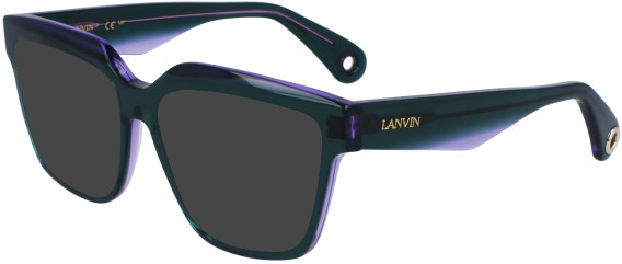 Lanvin LNV2643 sunglasses in Transparent Green/Lilac