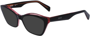 Liu Jo LJ2800 sunglasses in Black/Rose