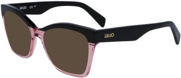 Liu Jo LJ2802 sunglasses in Black/Rose