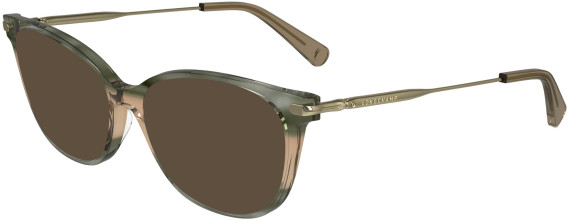 Longchamp LO2735-51 sunglasses in Striped Green