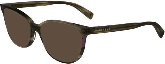 Longchamp LO2739-52 sunglasses in Striped Brown
