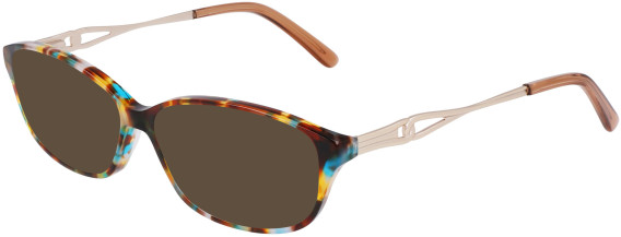 Marchon NYC M-5027-58 sunglasses in Shiny Blue Tortoise