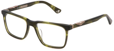 Police VPLL71 glasses in Shiny Military Striped Green
