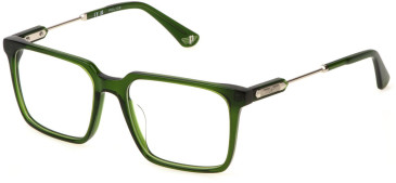 Police VPLN28 glasses in Shiny Transparent Green