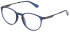 Police VPLL63 glasses in Shiny Transparent Blue