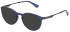 Police VPLL63 sunglasses in Shiny Transparent Blue