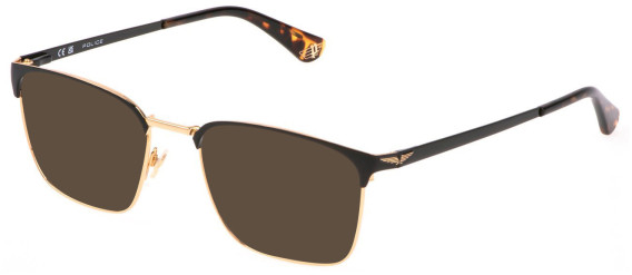 Police VPLL65-52 sunglasses in Shiny Rose Gold/Black