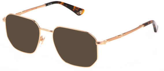 Police VPLL67 sunglasses in Shiny Total Rose Gold