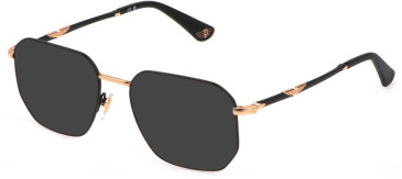 Police VPLL67 sunglasses in Rose Gold/Semi Matt Black