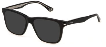 Police VPLN19-50 sunglasses in Shiny Black