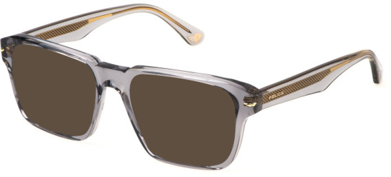 Police VPLN20 sunglasses in Transparent Grey