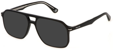 Police VPLN21 sunglasses in Shiny Black