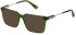 Police VPLN28 sunglasses in Shiny Transparent Green