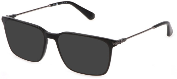 Police VPLG77-55 sunglasses in Shiny Black