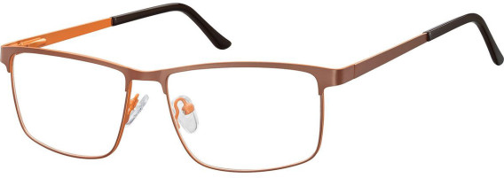 SFE-10687 glasses in Matt Dark Brown/Orange