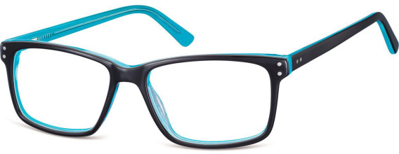 SFE-8145 glasses in Black/Clear Turquoise
