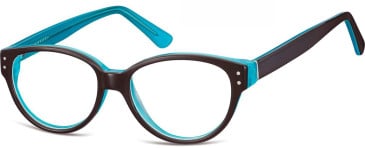 SFE-8176 glasses in Black/Clear Turquoise
