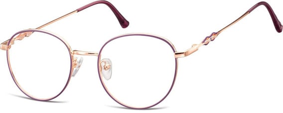 SFE-10922 glasses in Shiny Pink Gold/Matt Purple