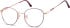 SFE-10922 glasses in Shiny Pink Gold/Matt Purple