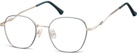 SFE-10923 glasses in Shiny Silver/Matt Blue