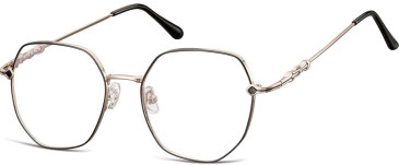 SFE-10671 glasses in Shiny Light Gunmetal/Matt Black