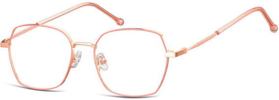 SFE-10674 glasses in Shiny Pink Gold/Matt Soft Pink