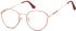 SFE-10678 glasses in Pink Gold/Red