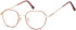 SFE-10681 glasses in Pink Gold/Red