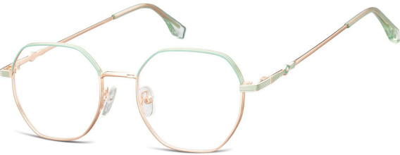 SFE-10682 glasses in Pink Gold/Green