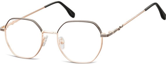 SFE-10682 glasses in Pink Gold/Black