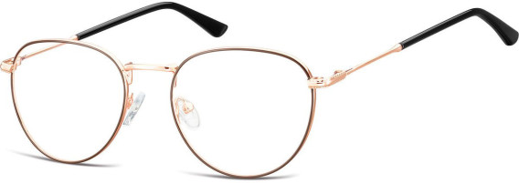 SFE-10652 glasses in Pink Gold/Brown