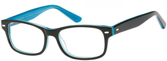SFE-8179 glasses in Black/Clear Turquoise
