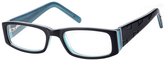 SFE-8184 glasses in Black/Clear Turquoise