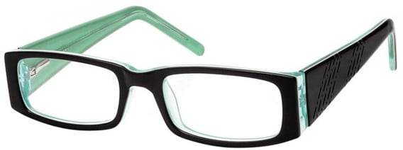 SFE-8187 glasses in Black/Clear Green