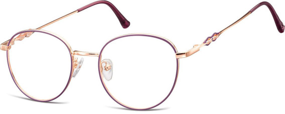 SFE-10922 glasses in Shiny Pink Gold/Matt Purple